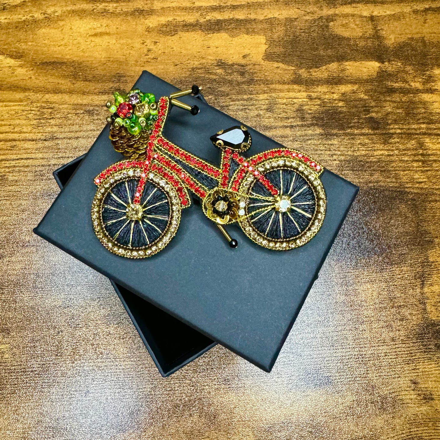 Bike brooch