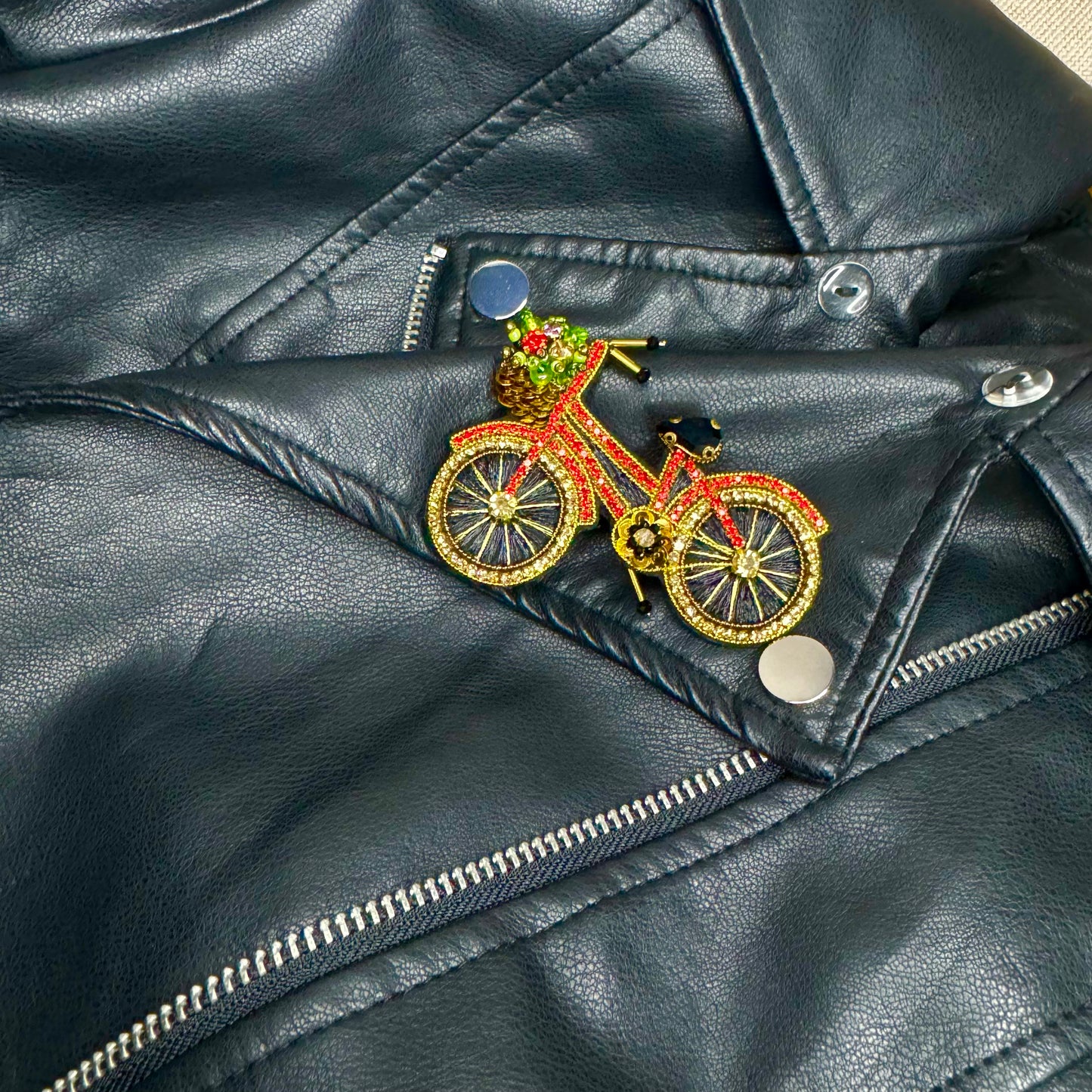 Bike brooch